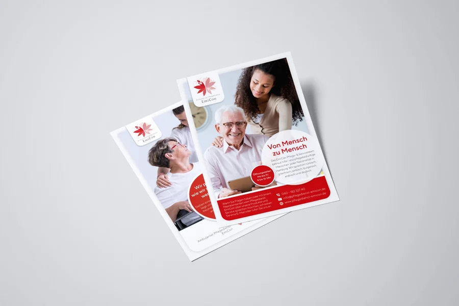 EmiCon – Pflegedienst-Flyer