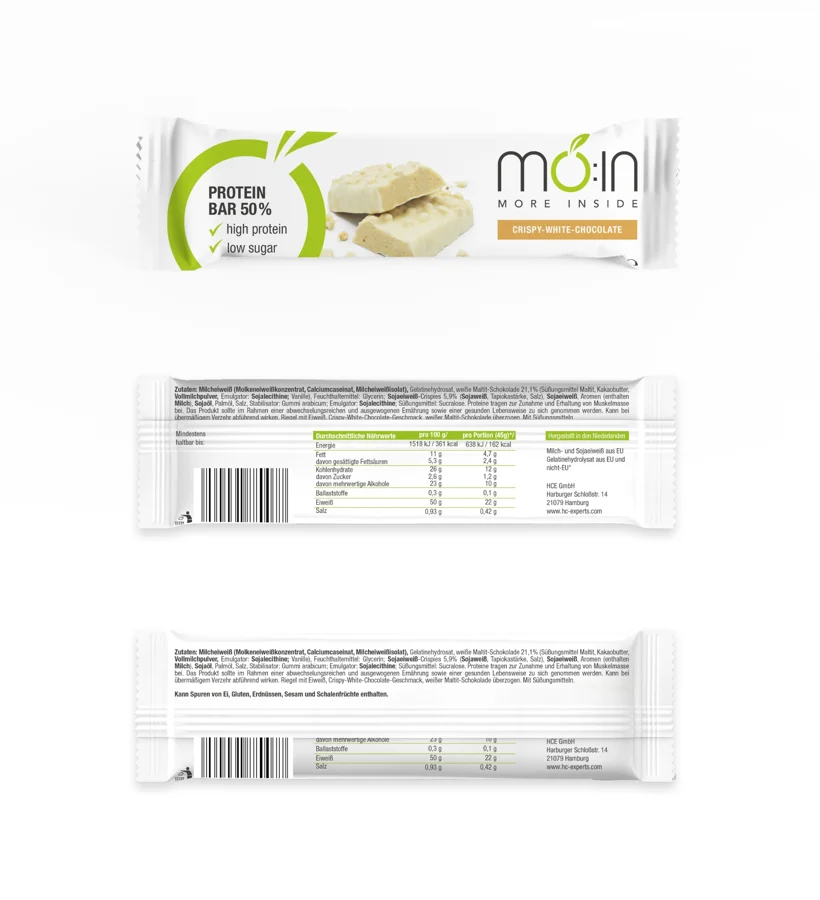 möin White Crispy Riegel