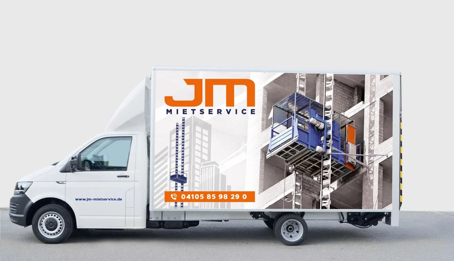 JM Mietservice – Fahrzeugbeschriftung