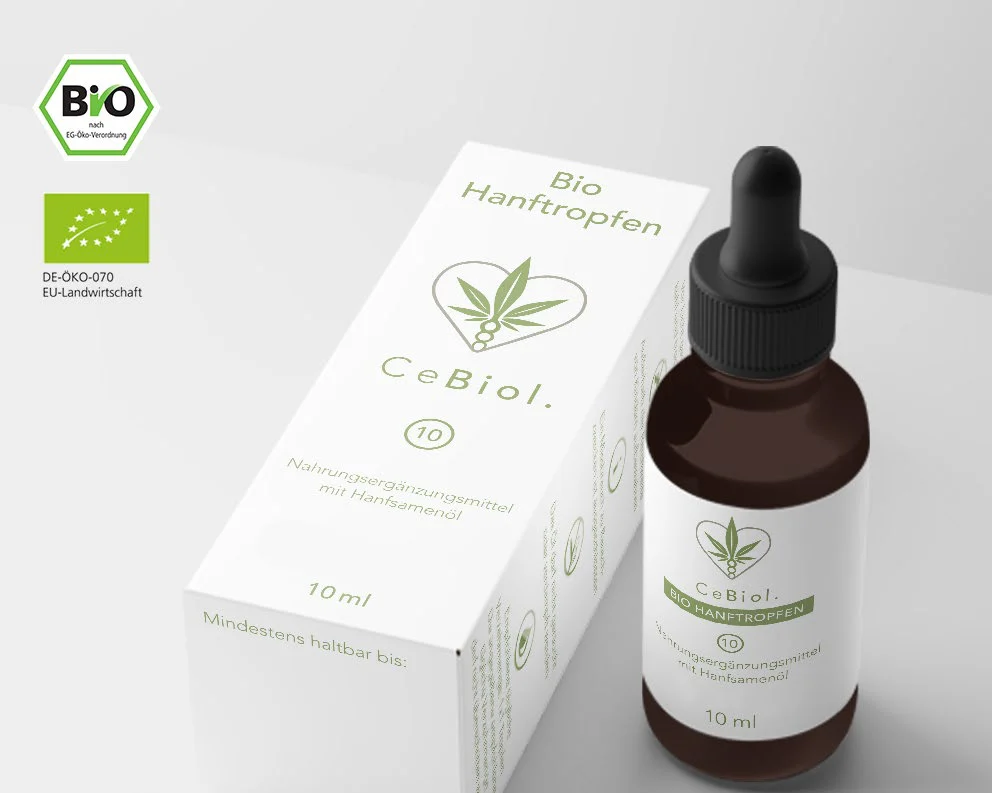 CeBiol – Tropfflasche und Verpackung
