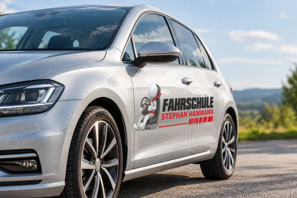 Markenwelt · Fahrschule Hammann: Fahrzeug · Seitenansicht