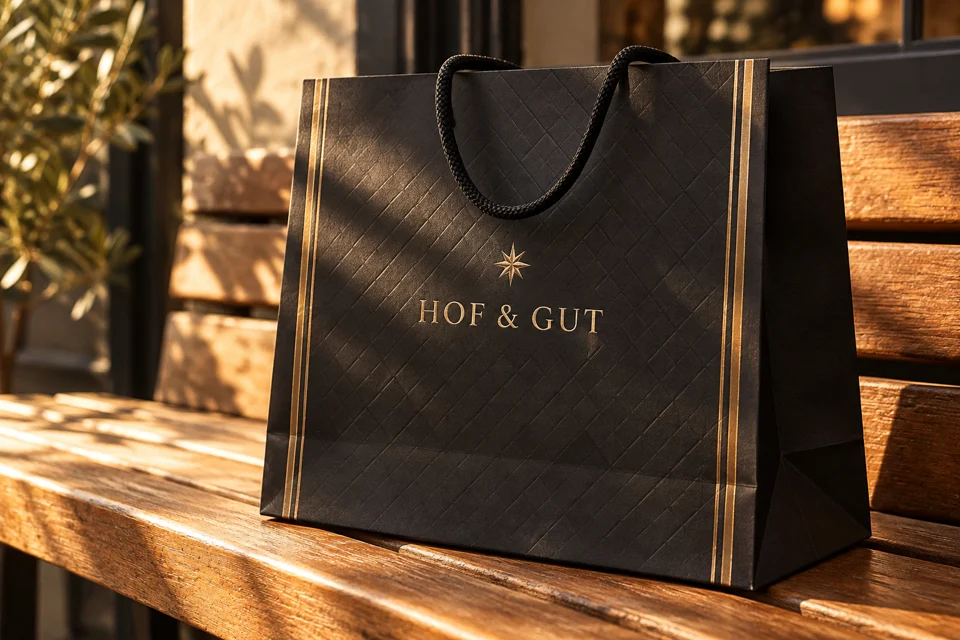 Markenwelt · Hof & Gut: Verpackung · Mitnehmen