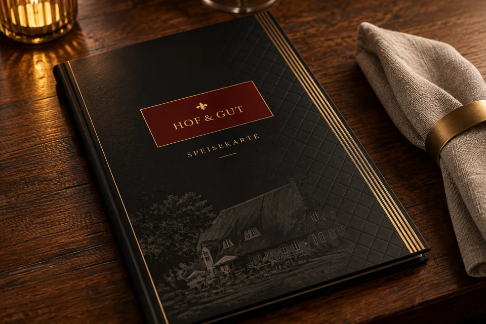 Markenwelt · Hof & Gut: Speisekarte · Restaurant
