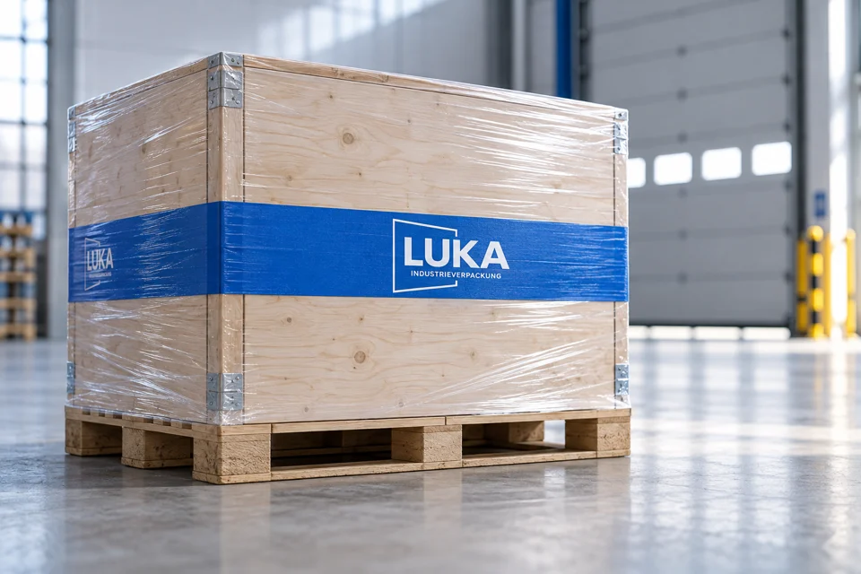 Markenwelt · LUKA Industrieverpackung: Transportverpackung · Halle