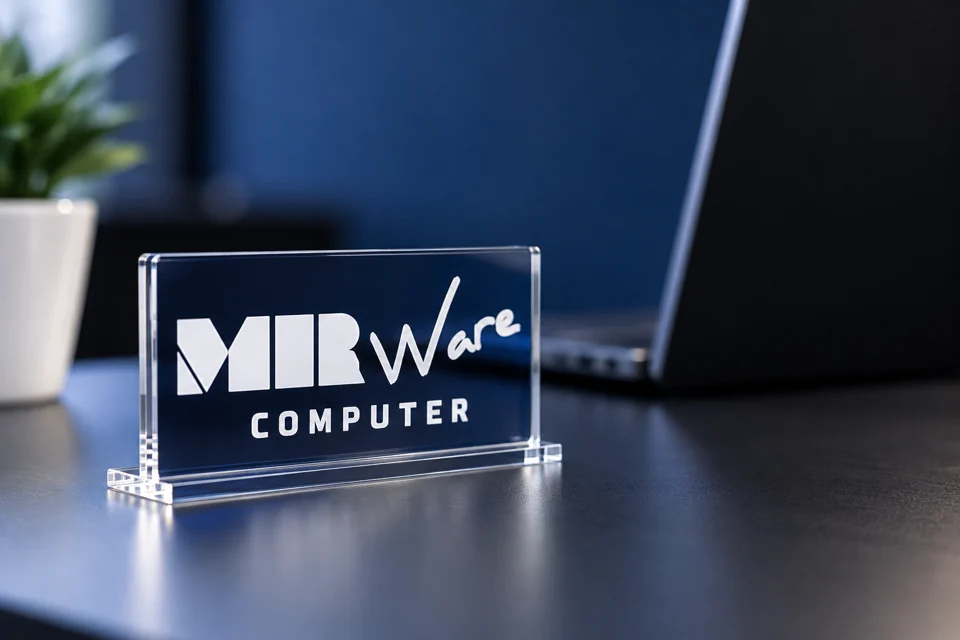 Markenwelt · MRWare Computer: Firmenschild · Service