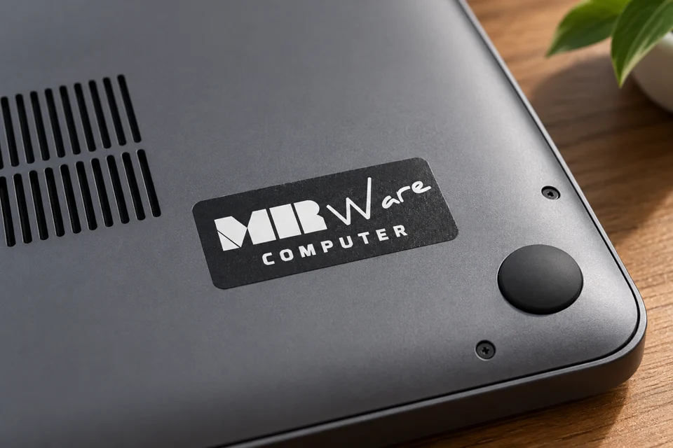 Markenwelt · MRWare Computer: Geräteetikett · Werkstatt