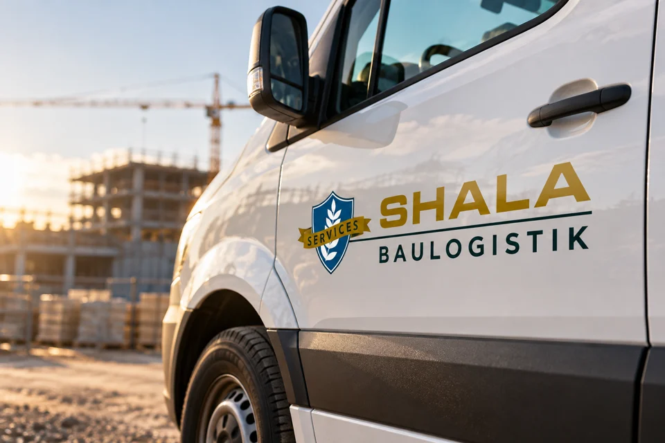Markenwelt · SHALA Baulogistik: Fahrzeug · Baustelle
