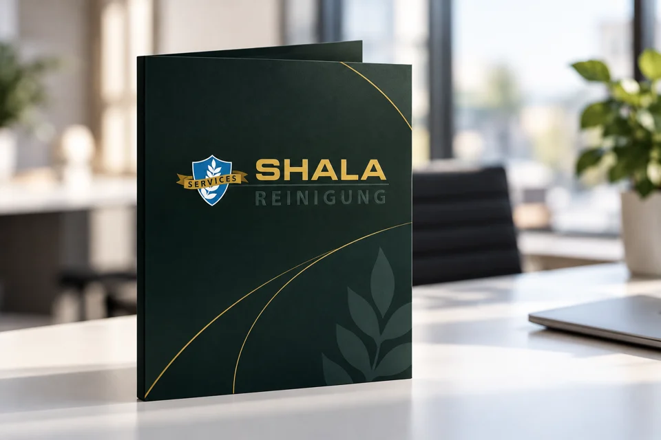 Markenwelt · SHALA Reinigung: Leistungsmappe · Büro