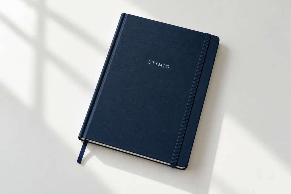 Markenwelt · Stimio: Notizbuch · Studio