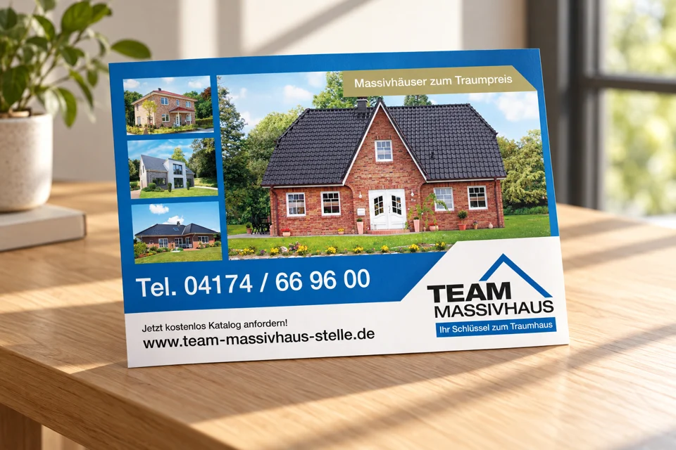 Markenwelt · TEAM Massivhaus: Hausbroschüre · Architektur