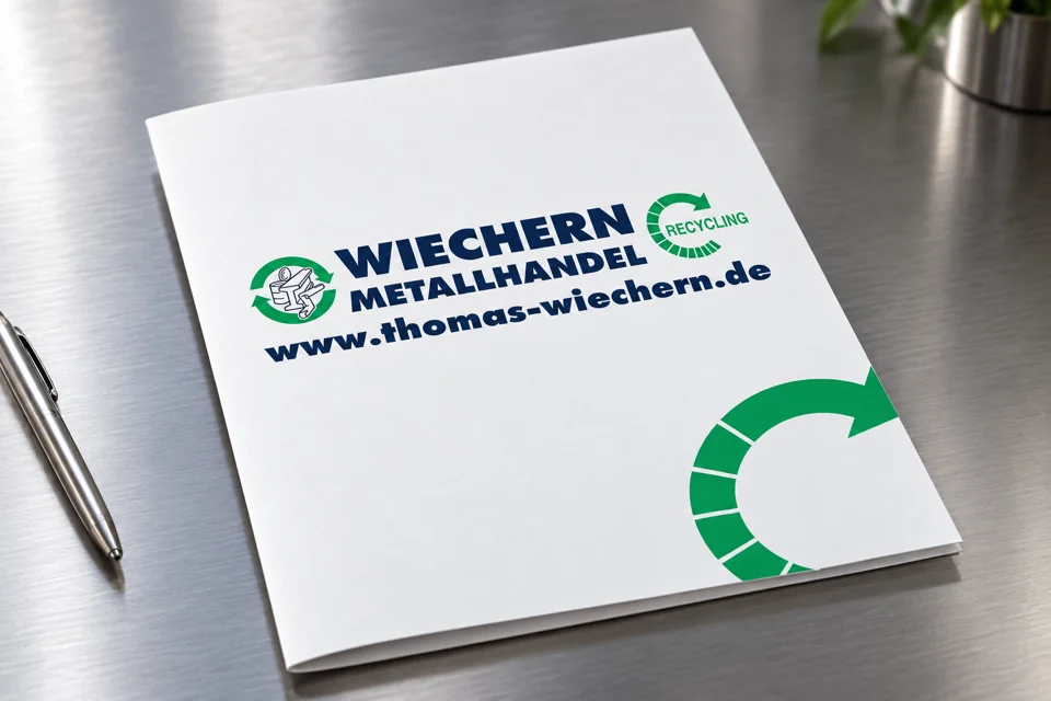 Markenwelt · Wiechern Metallhandel: Unterlagenmappe · Betrieb