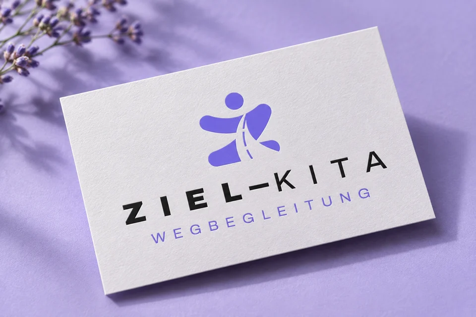 Markenwelt · ZIEL Kita-Wegbegleitung: Visitenkarte · Papier